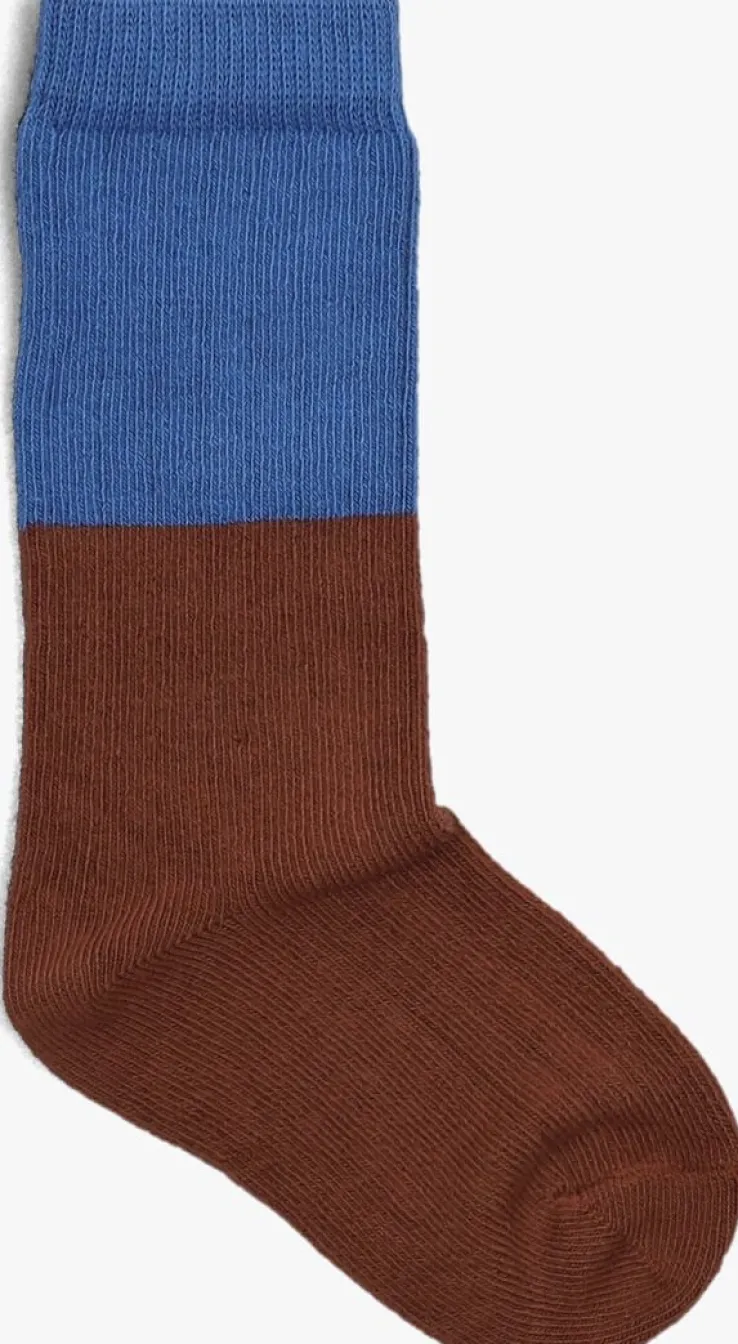 bruine sproet & sprout sokken socks colourblock brown