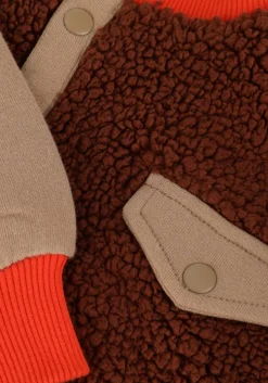 bruine sproet & sprout sweater anorak sweatshirt colourblock