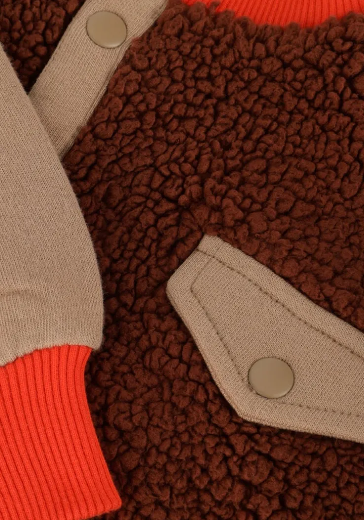 bruine sproet & sprout sweater anorak sweatshirt colourblock