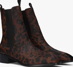 bruine stefano lauran chelsea boots botin plano