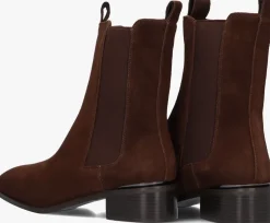 bruine stefano lauran chelsea boots botin plano
