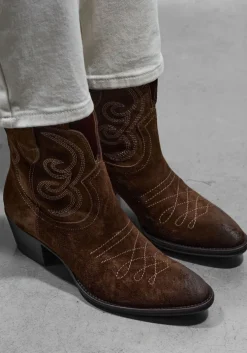 bruine stefano lauran enkellaarsjes 702-12