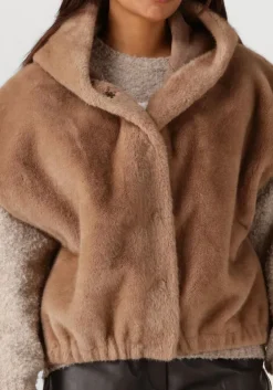 bruine studio ar faux fur jas olena