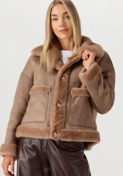 bruine studio ar faux fur jas faje