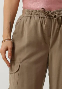 bruine summum cargobroeken trousers cargo tencel