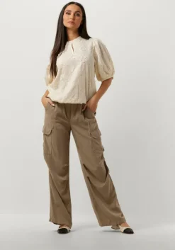 bruine summum cargobroeken trousers cargo tencel