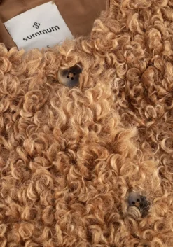 bruine summum gilet jacket faux fur