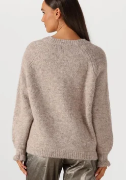 bruine summum vest cardigan cozy melange lurex knit