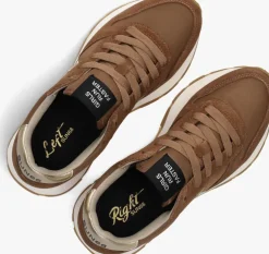 bruine sun68 lage sneakers ally solid nylon