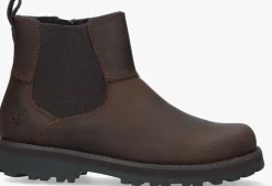 bruine timberland chelsea boots courma kid