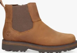 bruine timberland chelsea boots courma kid