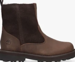 bruine timberland enkelboots courma kid warm lined