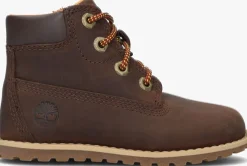 bruine timberland veterboots pokey pine 6in boot kids