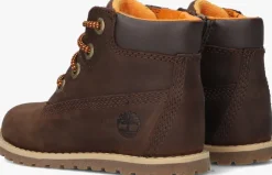 bruine timberland veterboots pokey pine 6in boot kids