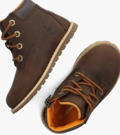 bruine timberland veterboots pokey pine 6in boot kids
