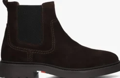 bruine tommy hilfiger chelsea boots hilfiger comfort chelsea
