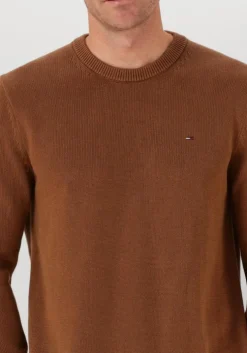 bruine tommy jeans sweater tjm slim ess sweater exts