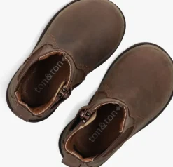 bruine ton & ton enkelboots britta