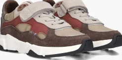 bruine ton & ton lage sneakers boje