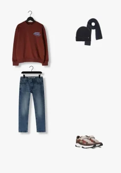 bruine ton & ton lage sneakers boje