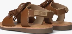 bruine ton & ton sandalen karyna