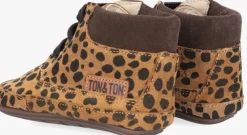 bruine ton & ton sneakers lief