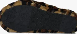 bruine ugg pantoffels fluff yeah slide spotty
