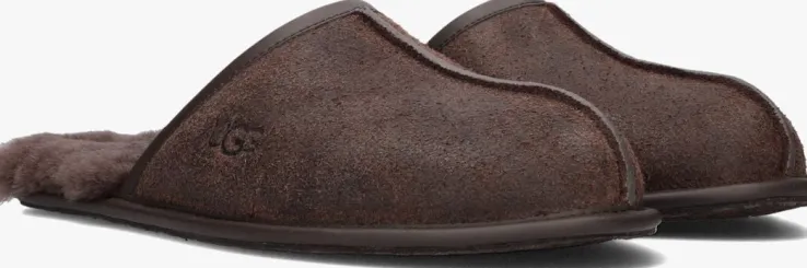 bruine ugg pantoffels scuff