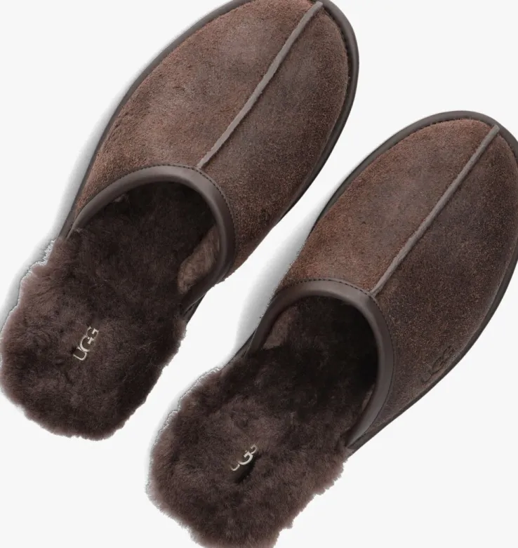 bruine ugg pantoffels scuff