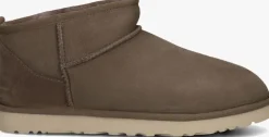 bruine ugg vachtlaarzen classic ultra mini