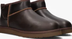 bruine ugg vachtlaarzen classic ultr mini lthr