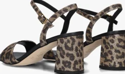 bruine unisa sandalen met hak moraty