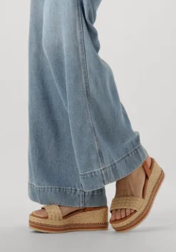 bruine unisa sandalen met hak kebec