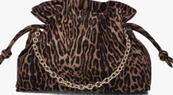 bruine unisa schoudertas zelora