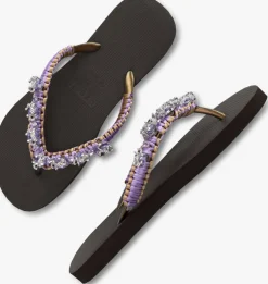 bruine uzurii teenslippers marcrame poodle doodle