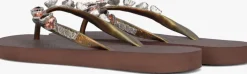bruine uzurii teenslippers heart bronze