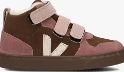 bruine veja hoge sneakers small v-10 mid