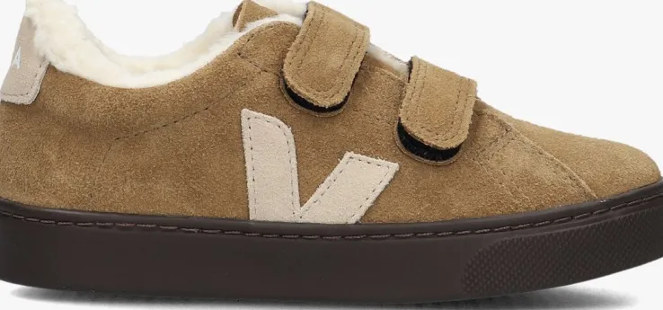 bruine veja lage sneakers small esplar