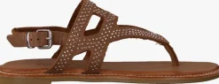 bruine verton platte sandalen s-10262