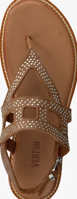 bruine verton platte sandalen s-10262