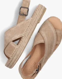 bruine via vai platte sandalen mondi sun