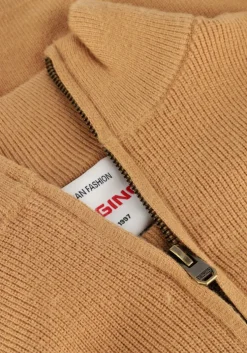 bruine vingino coltrui knit-half-zip