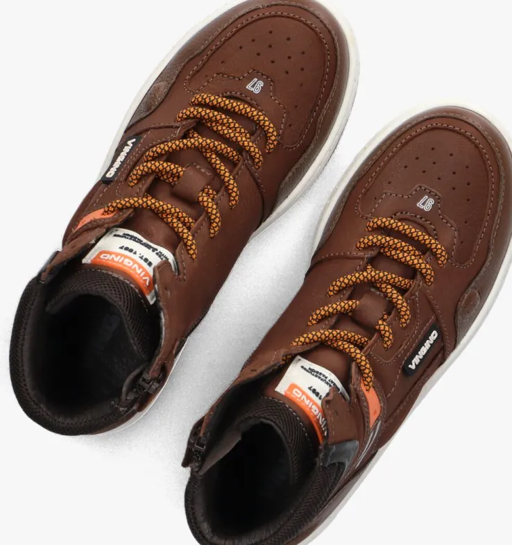 bruine vingino hoge sneakers brad mid
