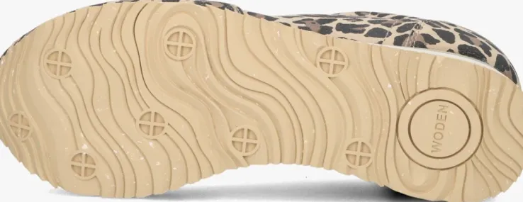 bruine woden lage sneakers ydun icon