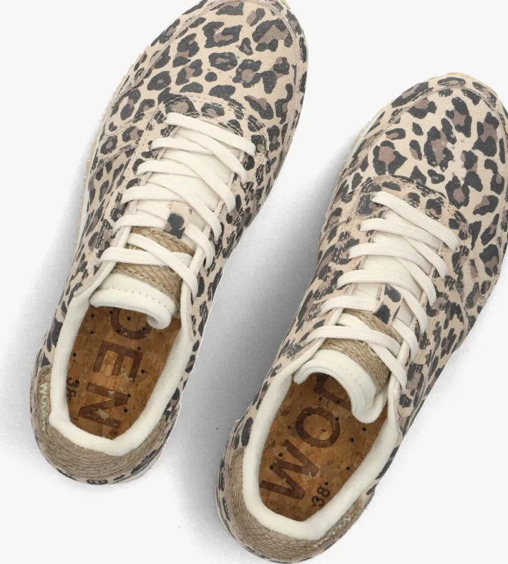 bruine woden lage sneakers ydun icon