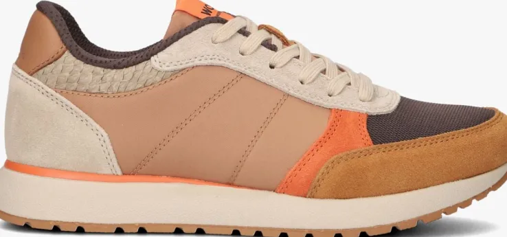 bruine woden lage sneakers ronja