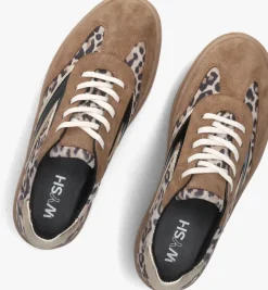 bruine wysh lage sneakers dasha