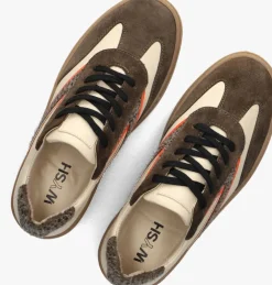 bruine wysh lage sneakers dasha