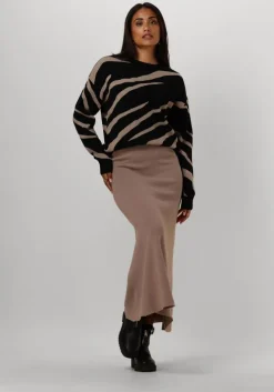 bruine y.a.s. maxirok yasfonny hw ankle knit skirt