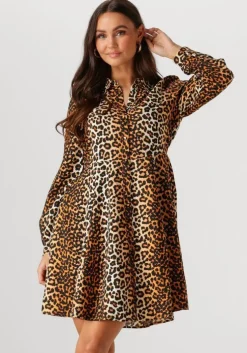 bruine y.a.s. mini jurk yaskaya ls shirt dress s. noos